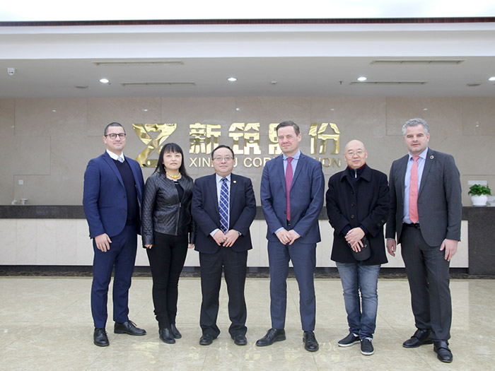  丹麥奧爾堡市政府市長(zhǎng)托馬斯?卡斯特路-拉爾森一行訪蓉，蒞臨新筑股份考察交流